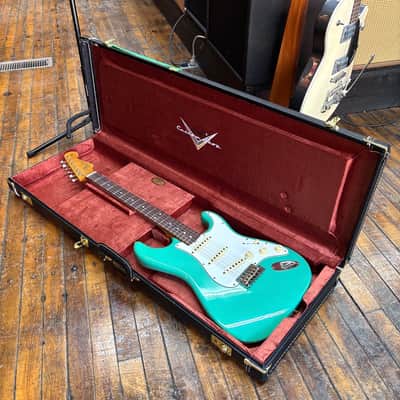 Fender Custom Shop Limited L-Series 1964 Stratocaster Journeyman Relic Aged Sea Foam Green w/Hard Case image 9