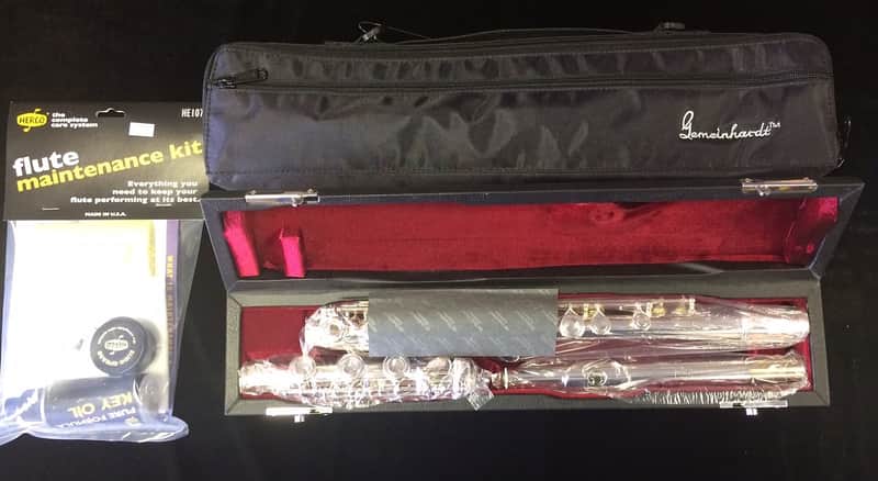 Gemeinhardt 30B Open Hole Flute with B Flute, Maintenance Kit and Free Shipping image 1