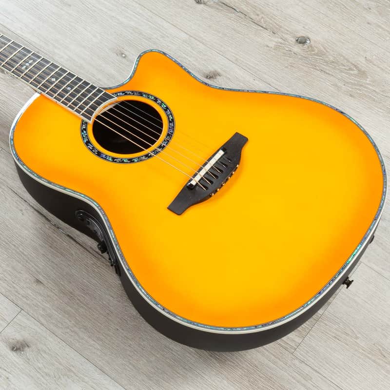 Mint Ovation Pro Series 2762BL-HB-G Deep Contour Acoustic-Electric Guitar, Solid AAA Spruce, Honey Burst image 1