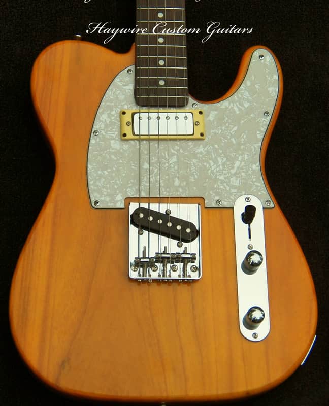 Immagine XX-wide 1-7/8" wide(48 mm) nut Telecaster-Style Natural Butterscotch Blonde Ash + Maple/Ebony Neck+ X-Light 6. lb. Weight +Treble-Bleed+ Grover 406C Locking Tuners + Frets Leveled, Crowned and Polished + Mini-Humbucker+ Pearl Guard PLUS Full Setup! - 1
