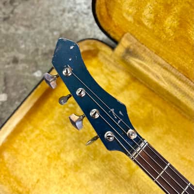 Guyatone EB-9 Sharp 5 Bass guitar c 1969 - Blue original vintage MIJ Japan image 7