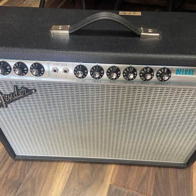 Fender '65 Deluxe Reverb Reissue 22-Watt 1x12" Guitar Combo 1994 - Present - Black image 15