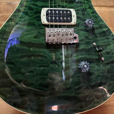 PRS SE Custom 24 Quilt Teal Black w/bag image 2