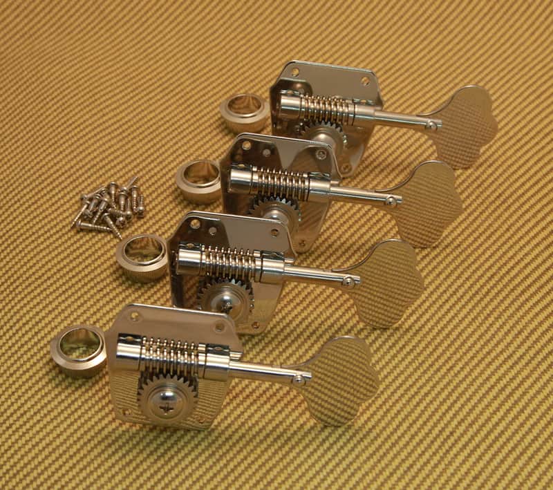 TK-0790-001 Gotoh Nickel Reverse Wind Bass Tuners 50S 60s Reissue Fender Pre CBS image 1