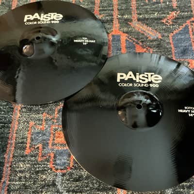 Paiste 14" Color Sound 900 Black Heavy Hi-Hats image 3