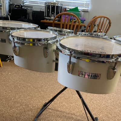 Drumline Marching Band Tenors 6 Drums - Quads Tom Drums with Stand image 2