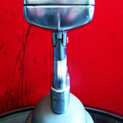 Vintage 1950's Shure 51 dynamic Microphone w A84B adapter & Shure S-36 mic stand DISPLAY Nat King Cole image 11