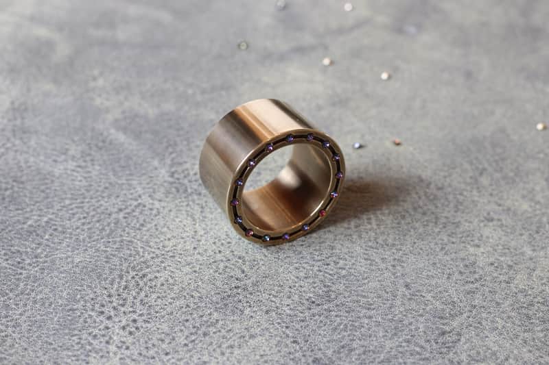 Gen Sax "REBEL" Alto Saxophone Clarinet Ligature Sound Booster | Heavy Mass Ring Ligature Bronze image 1