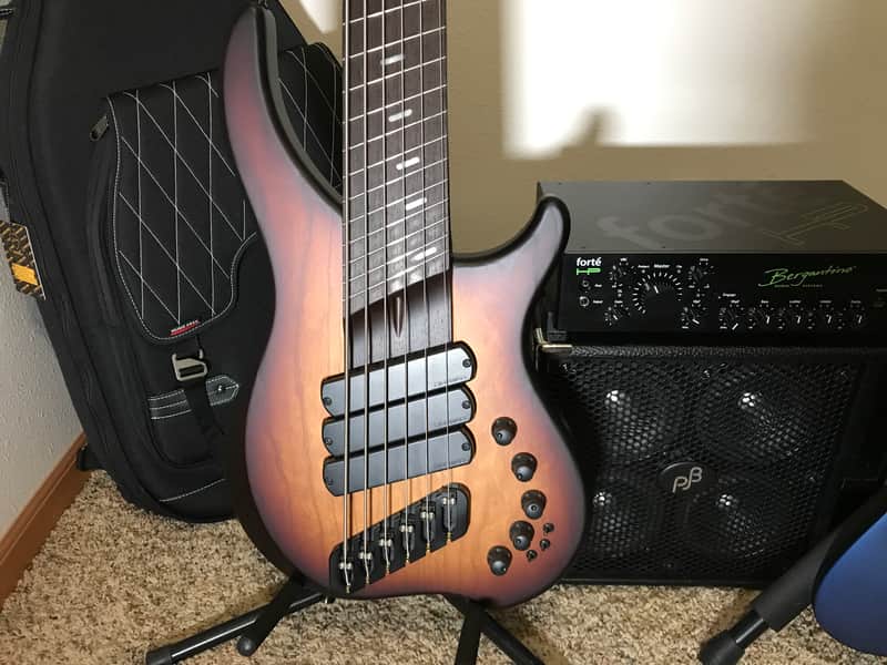 NEW Dingwall Vintage Burst ABZ 6-String Bass, Wenge Neck, Glockenklang Pre 3x Pickups, 3x Switches image 1
