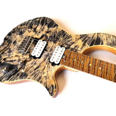 (made in Ukraine) Lobanov Guitars LW Feather '2025 Burled Grey w/GigBag image 8