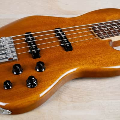 Fender Deluxe Active Jazz Bass Okoume V 2014 Natural w/ Bag image 4