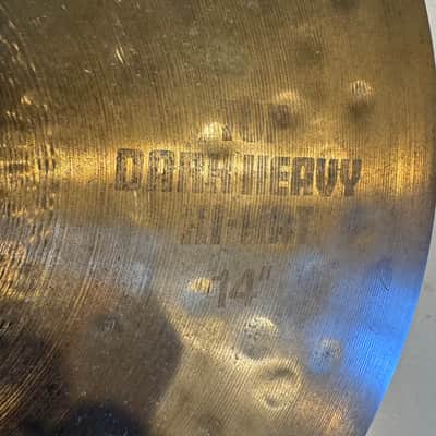 Paiste Sound Creation 14" Dark Heavy Hi Hats Matched Pair 1985 image 4