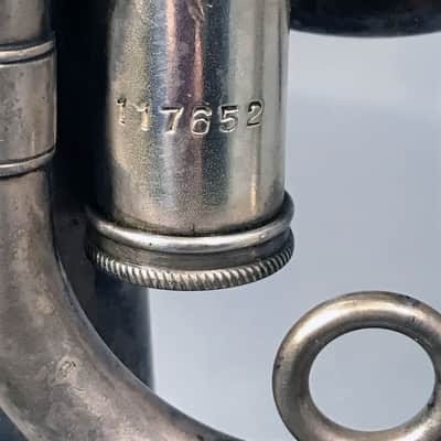1935 Frank Holton & Co. Legonnaire Single Valve Tenor Bugle image 5