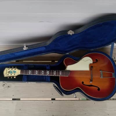 Vintage 1950's Silvertone 674 Aristocrat Cutaway Archtop Acoustic Guitar w/ TKL Hardshell Case! image 2
