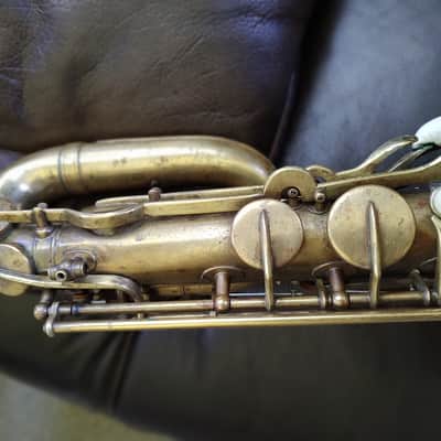 Buescher Baritone Saxophone True Tone 1931 - Bare Brass image 11
