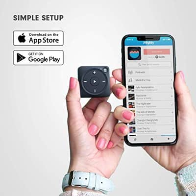 Mighty Vibe Spotify and Amazon Music Player - Bluetooth & Wired Headphones - 1,000+ Song Storage - No Phone Needed Digital Audio Player - Black image 5