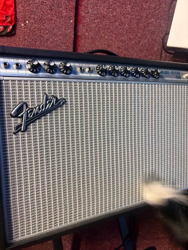 Fender '68 Custom Deluxe Reverb 2-Channel 22-Watt 1x12" Guitar Combo 2013 - Present - Black image 1