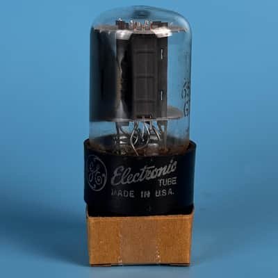 1963 General Electric 6SN7GT Vintage Grey Plated Vacuum Tube! Tests Good! T583 image 1