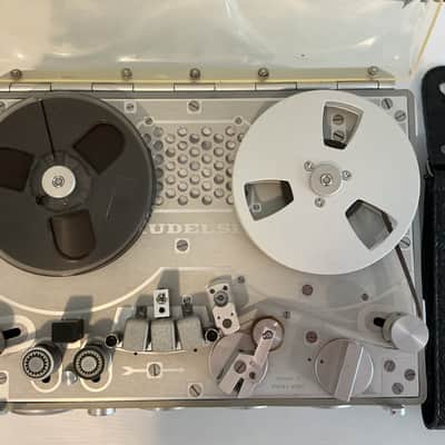 Vintage 1960 Nagra III Reel-to-Reel Tape Machine Analog Recorder Kudelski Field Recorder Tape Loops Swiss w/ Accessories image 4