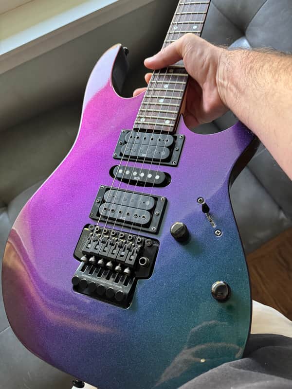 Ibanez RG470 - 1996 - Custom ChromaLusion Finish - Very Unique! image 1
