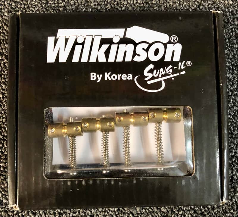Wilkinson 4 String Bass Bridge Made In Korea image 1
