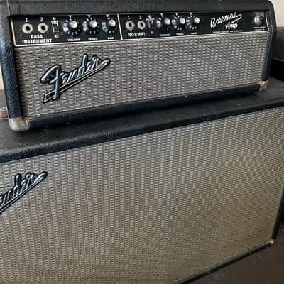Fender Bassman 2-Channel 50-Watt 2x12" Piggyback Guitar Amp 1964 - 1966 - Black Panel image 2