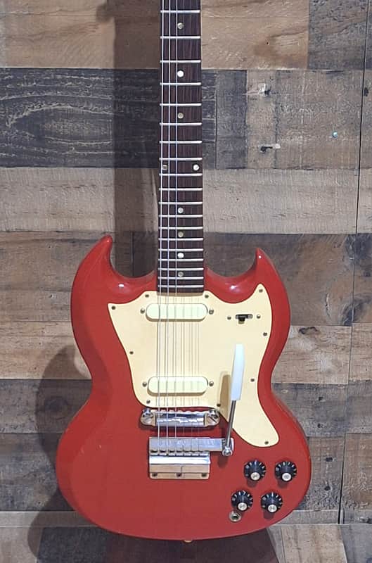 1967 Gibson Melody Maker D "SG" - Fire Engine Red -
