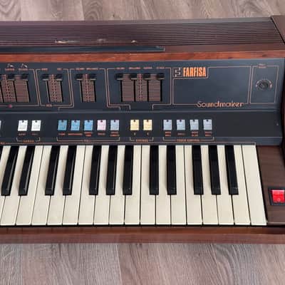 Farfisa Soundmaker 61-Key String Synthesizer 1979 - 1981 - Natural / Black image 9