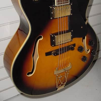 1996 Samick HF 650 Bluenote Artist Series Full Jazz Guitar w CASE image 4