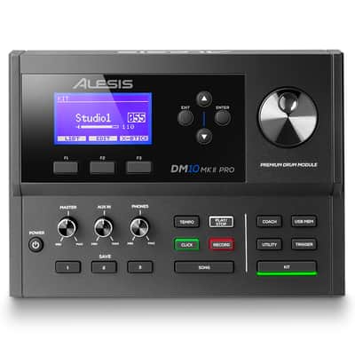 Alesis DM10 MKII Pro Kit - Premium Ten-Piece Electronic Drum Kit with Mesh Head and Chrome Rack image 3