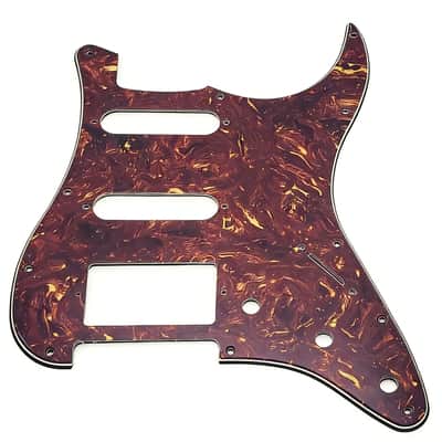 Electric Guitar Standard Stratocaster SSH Pickguard Start Pickguard Scratch Plate for Fender USA/Mexican Model Style 11-Hole (Vintage Brown Tortoise Shell) image 1