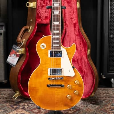 Gibson Les Paul Standard 50s Figured Top Electric Guitar - Honey Amber with Hardshell Case image 14