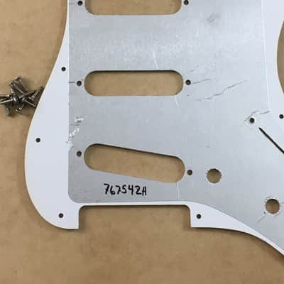 Lefty Vintage Spec Reissue 3-ply  Relic White Stratocaster Fender Pickguard Strat Aged Made in  USA image 19