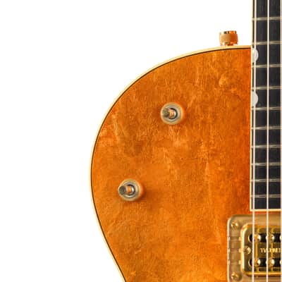Gretsch USA Custom Shop Stephen Stern G6120-125 Chet Atkins 125th Anniversary - Transparent Orange over Gold Leaf image 9