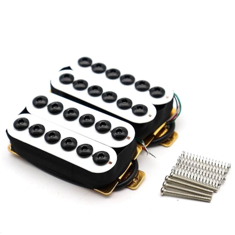 Humbucker Guitar Pickup-1set White image 1