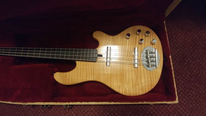 Lakland Jerry Scheff 2001 Natural Fretless SUPER RARE Flame Maple 4 String. image 1
