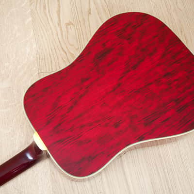 1960s Lyle 680-L Hummingbird Set Neck Vintage Dreadnought Acoustic Guitar Japan w/ Case image 18