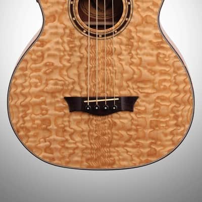 Dean Exotica Quilt Ash A/E Bass GN Guitar image 4