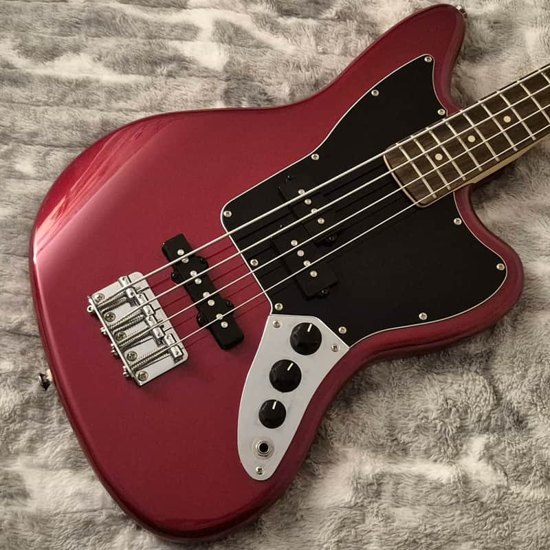 Squier Vintage Modified Jaguar Bass Special SS - 30" Short Scale - Candy Apple Red - 2018 - Black Headstock - 4-String - Fender Gig Bag image 1