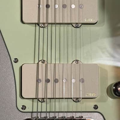 (EMG Upgraded) Harley Benton JA-60 CC-Inca Silver Jazzmaster Guitar StopTail image 4