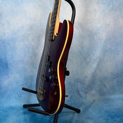 2010 Fender Japan AJB Aerodyne Jazz Bass Old Candy Apple Red, MIJ image 9