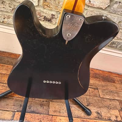 Fender '72 Telecaster Deluxe (Mexico) - Black - Refinished Worn Nitrocellulose Relic image 5