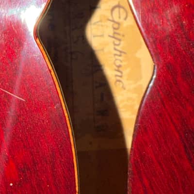 Vintage Epiphone Riviera Japan 1983 Maxons - Wine Red image 10