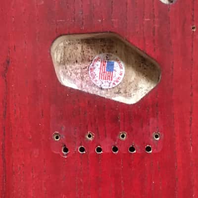 Custom Made In USA Swamp Ash Natural American Boutique Tele Solid Guitar Body Sienna Burst Wine Red 4.9 Lb image 3