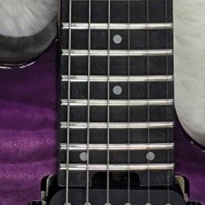 Charvel Pro-Mod Plus DK24 HH HT EB QM, Ebony Fingerboard, Violet Radiance image 6