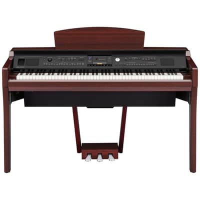 Yamaha Clavinova CVP-609PM Digital Piano Polished Mahogany inc GTB Deluxe Bench image 2