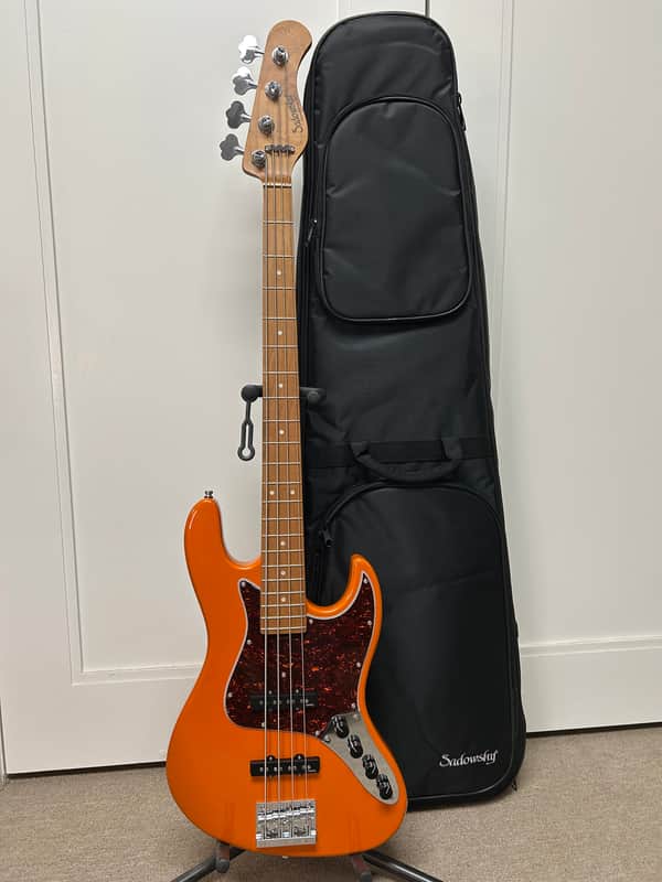 Sadowsky MetroExpress Vintage J/J 4 String Bass w/Maple Fingerboard - Candy Apple Orange image 1