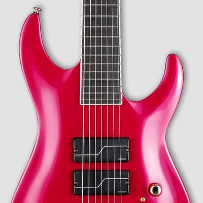 ESP LTD SIGNATURE SERIES SC-607 Baritone Magenta 7-String Electric Guitar w/ Case image 8