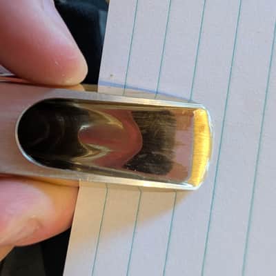 Vintage Lawton 6*B Gold Plated Alto Saxophone Mouthpiece – Original Cap & Ligature image 6