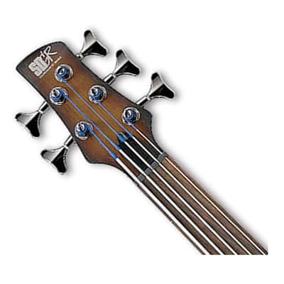 Ibanez SRF705BBF Fretless 5-String Bass - Brown Burst Flat image 4